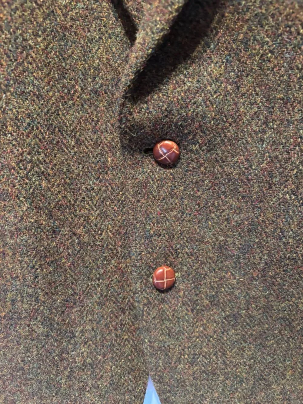 Vintage Harris Tweed Green Wool Jacket in 42 Regular - Picture 3 of 8